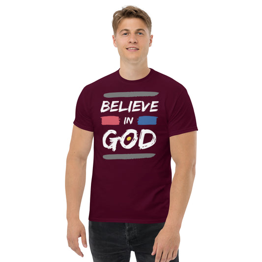 Belive in God Men's classic tee by Holy Shirtz Clothing