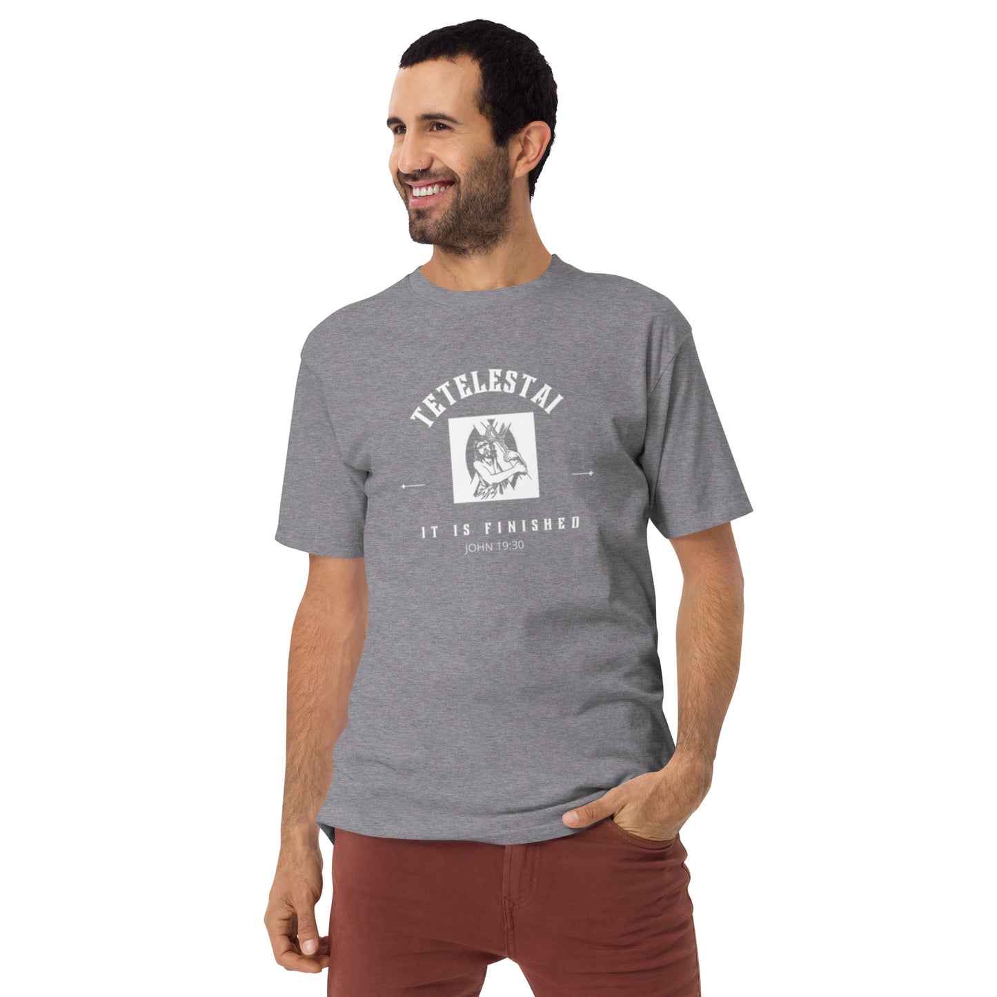 Tetelestai Men’s premium heavyweight tee