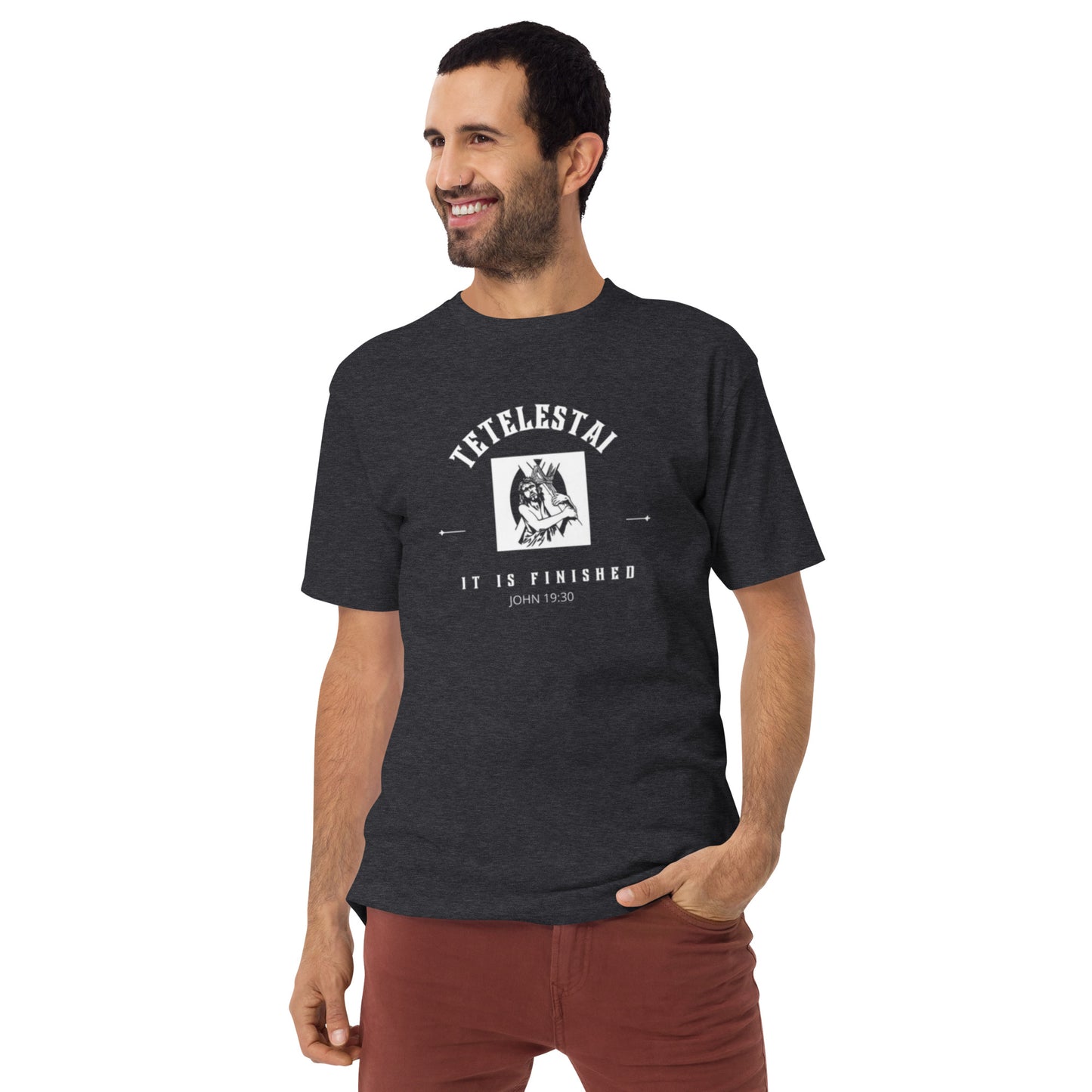 Tetelestai Men’s premium heavyweight tee