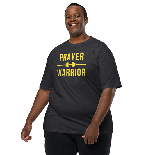 Prayer Warrior Men’s premium heavyweight tee Holy Shirtz