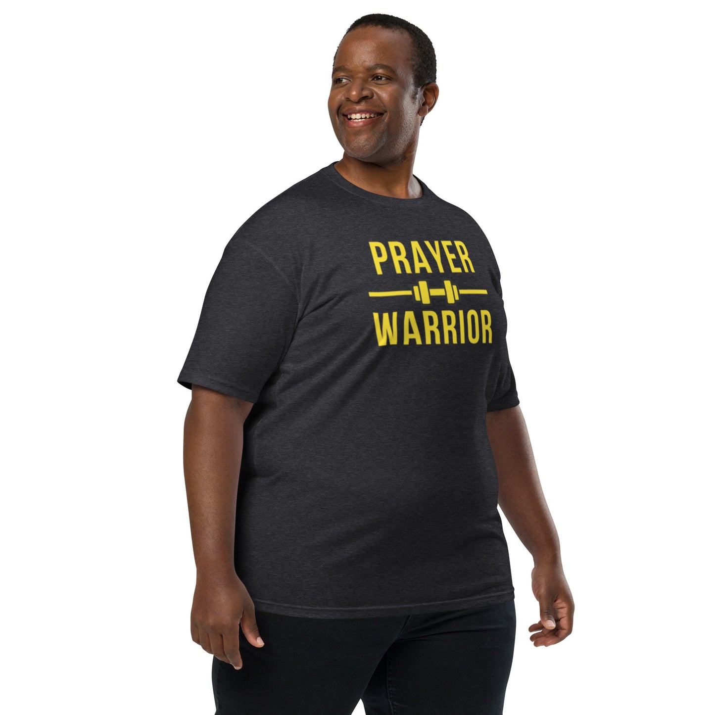 Prayer Warrior Men’s premium heavyweight tee Holy Shirtz