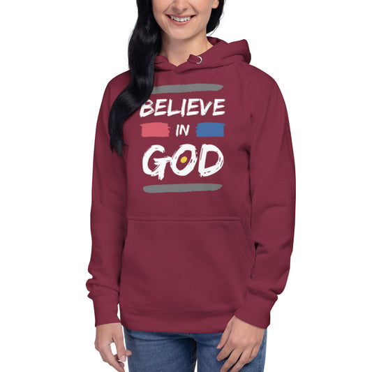 Belive in God Unisex Hoodie by Holy Shirtz Clothing