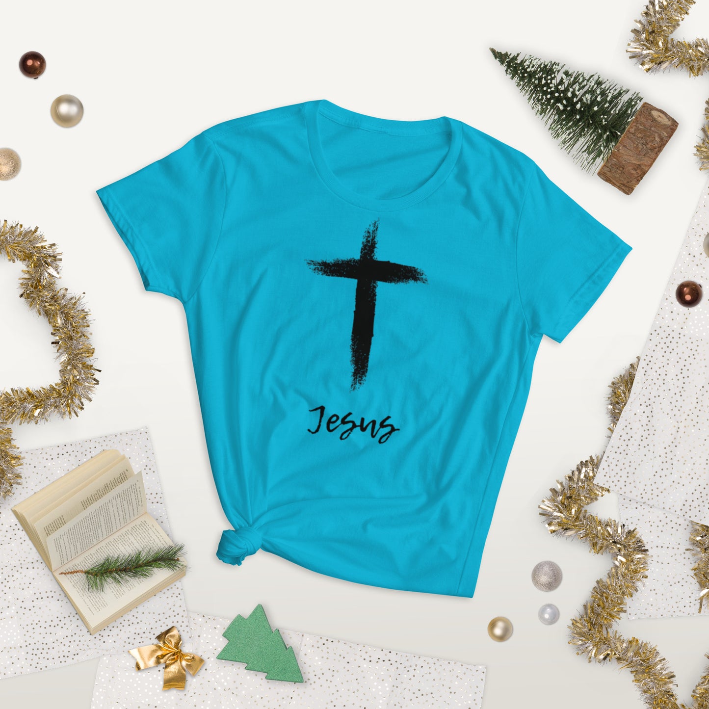 Jesus Women's short sleeve t-shirt By Holy Shirtz