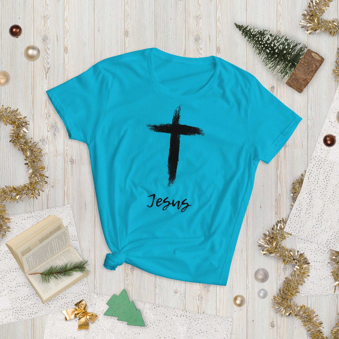 Jesus Women's short sleeve t-shirt By Holy Shirtz