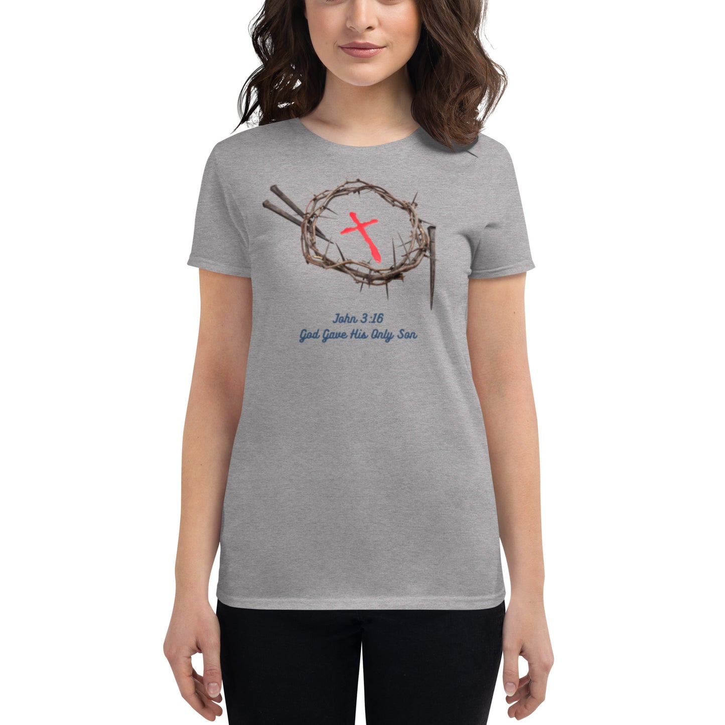 Holy Shirtz John 3:16Women's short sleeve t-shirt